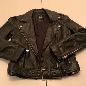 Black motorcycle jacket